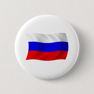 Russland-Flagge-Button Button