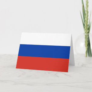 Russland-Flagge Dankeskarte