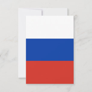 Russland-Flagge Dankeskarte