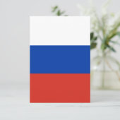 Russland-Flagge Dankeskarte (Stehend Vorderseite)