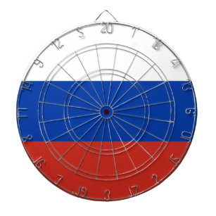 Russland-Flagge Dartscheibe