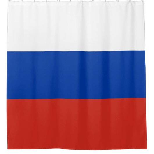 Russland-Flagge Duschvorhang (Vorderseite)