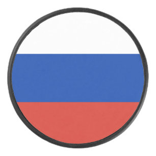 Russland-Flagge Eishockey Puck