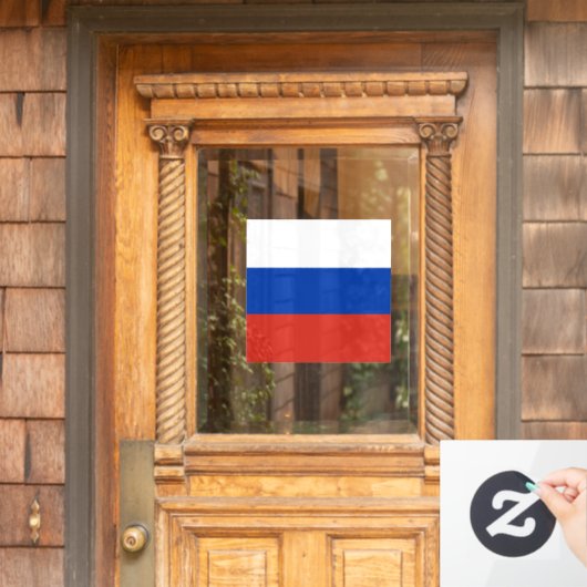 Russland-Flagge Fensteraufkleber (Haustür)