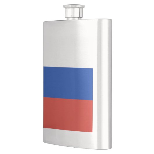 Russland-Flagge Flachmann (Links)