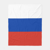 Russland-Flagge Fleecedecke (Vorderseite)