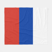 Russland-Flagge Fleecedecke (Vorderseite (Horizontal))