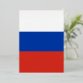 Russland-Flagge Folieneinladung (Stehend vorne)