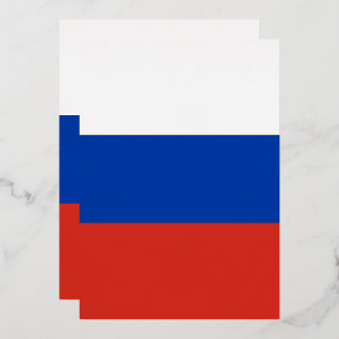 Russland-Flagge Folieneinladung