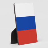 Russland-Flagge Fotoplatte (Seite)