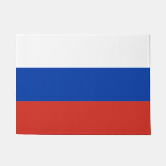 Russland-Flagge Fußmatte (Vorderseite)