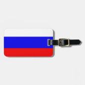 Russland-Flagge Gepäckanhänger (Vorderseite horizontal)