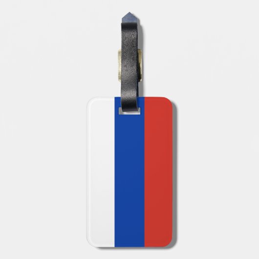 Russland-Flagge Gepäckanhänger (Rückseite vertikal)