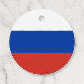 Russland-Flagge Geschenkanhänger (Vorderseite)