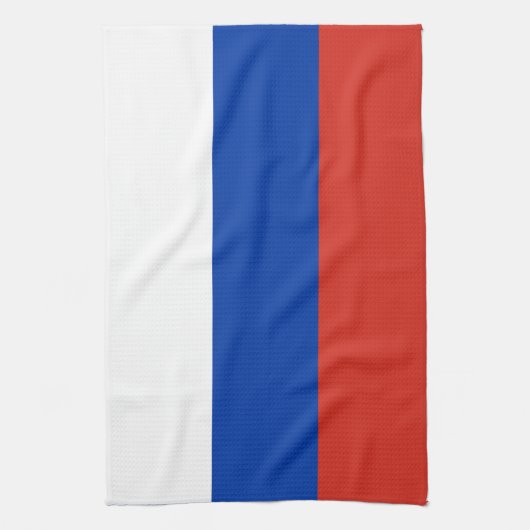 Russland-Flagge Geschirrtuch (Vertikal)
