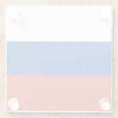 Russland-Flagge Glasuntersetzer (Rückseite)