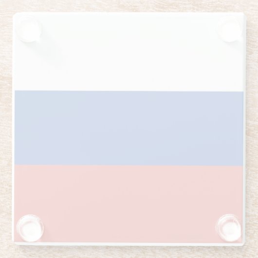 Russland-Flagge Glasuntersetzer (Rückseite)