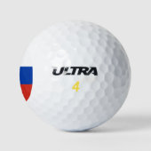 Russland-Flagge Golfball (Logo)