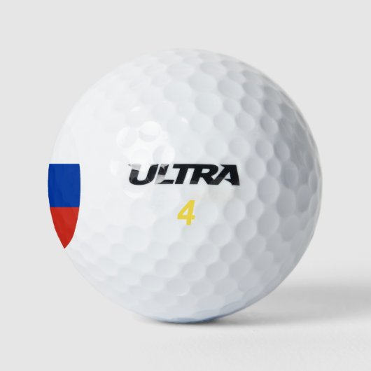 Russland-Flagge Golfball (Logo)