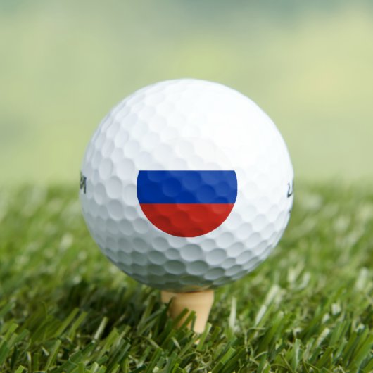 Russland-Flagge Golfball (Insitu T-Shirt)