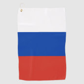 Russland-Flagge Golfhandtuch (Vorderseite)