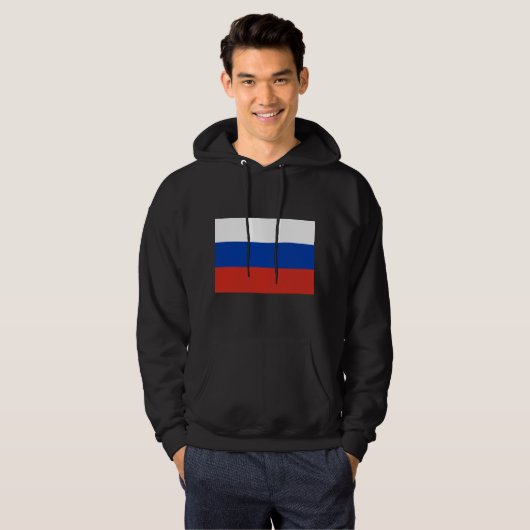 Russland-Flagge Hoodie (Vorne ganz)