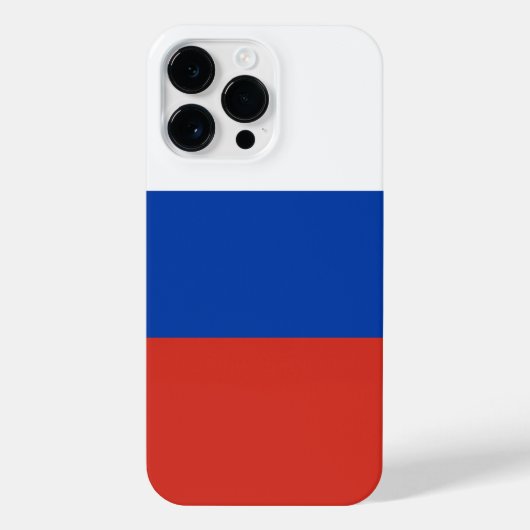 Russland-Flagge iPhone Hülle (Rückseite)
