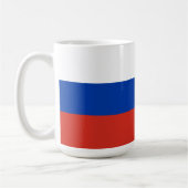 Russland-Flagge Kaffeetasse (Links)