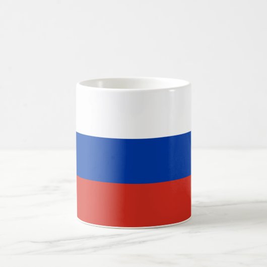 Russland-Flagge Kaffeetasse (Mittel)