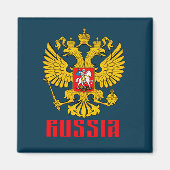 Russland Flagge Kaiseradler Russisch-Orthodoxe Magnet (Vorne)