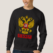Russland Flagge Kaiseradler Russisch-Orthodoxe Sweatshirt (Vorderseite)