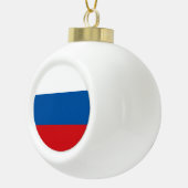 Russland-Flagge Keramik Kugel-Ornament (Rechts)