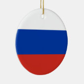 Russland-Flagge Keramik Ornament (Rechts)