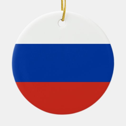 Russland-Flagge Keramik Ornament (Vorne)
