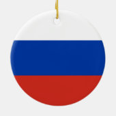 Russland-Flagge Keramik Ornament (Hinten)