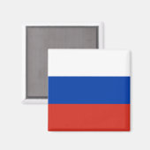 Russland-Flagge Magnet (Vorderseite/Rückseite)