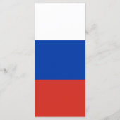 Russland-Flagge Menükarte (Rückseite)