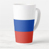 Russland-Flagge Milchtasse (Rechte Ecke)