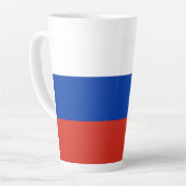 Russland-Flagge Milchtasse (Linke Ecke)