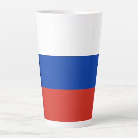 Russland-Flagge Milchtasse (Vorderseite)