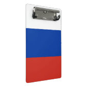 Russland-Flagge Mini Klemmbrett (Schrägansicht)