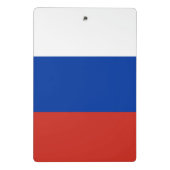 Russland-Flagge Mini Klemmbrett (Rückseite)