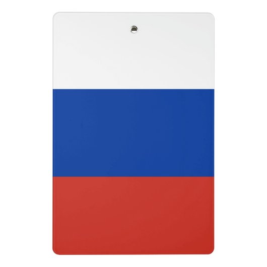 Russland-Flagge Mini Klemmbrett (Rückseite)