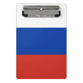 Russland-Flagge Mini Klemmbrett (Vorderseite)