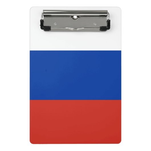 Russland-Flagge Mini Klemmbrett (Vorderseite)