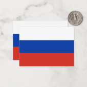 Russland-Flagge Mitteilungskarte (Vorderseite/Rückseite Beispiel)