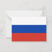 Russland-Flagge Mitteilungskarte (Rückseite)