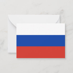 Russland-Flagge Mitteilungskarte