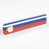 Russland-Flagge Namensplakette