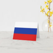 Russland-Flagge Notecard Karte (Gelbe Blume)
